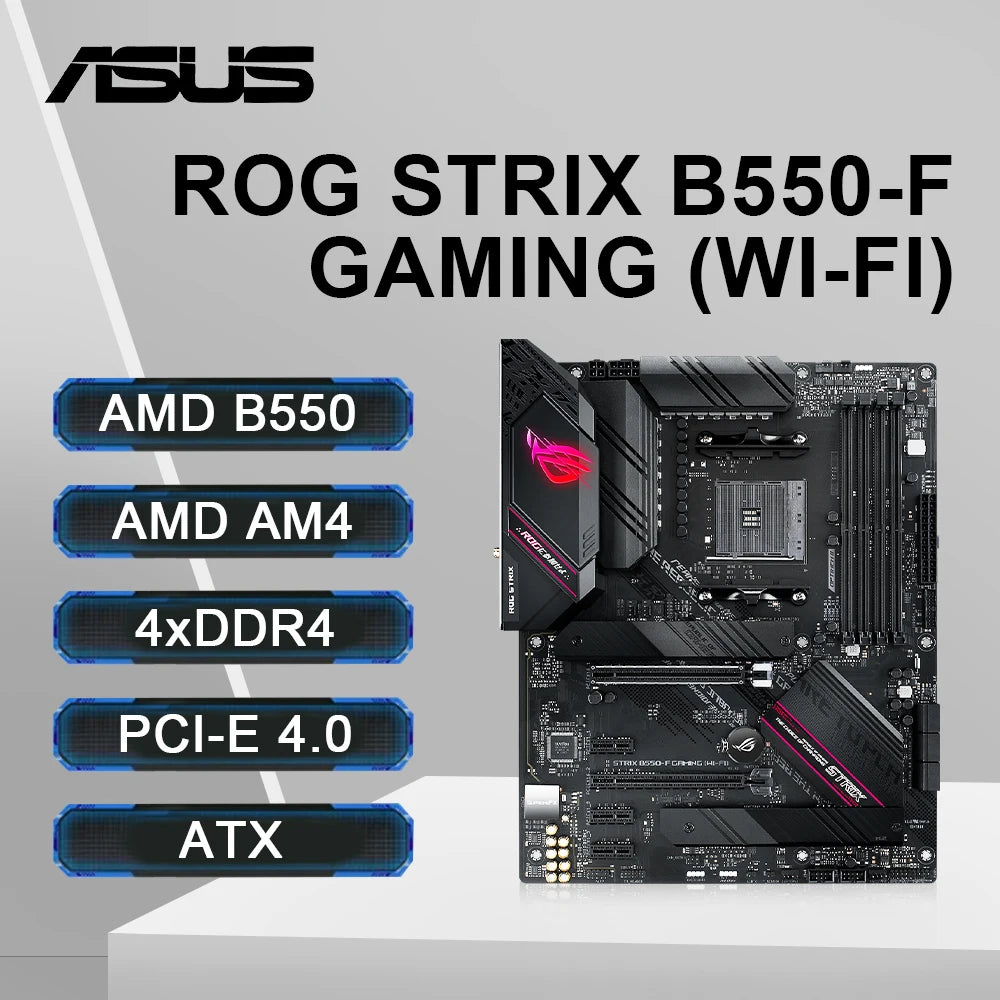 ASUS AMD B550 Ryzen AM4 Gaming ATX Motherboard ROG STRIX B550-F