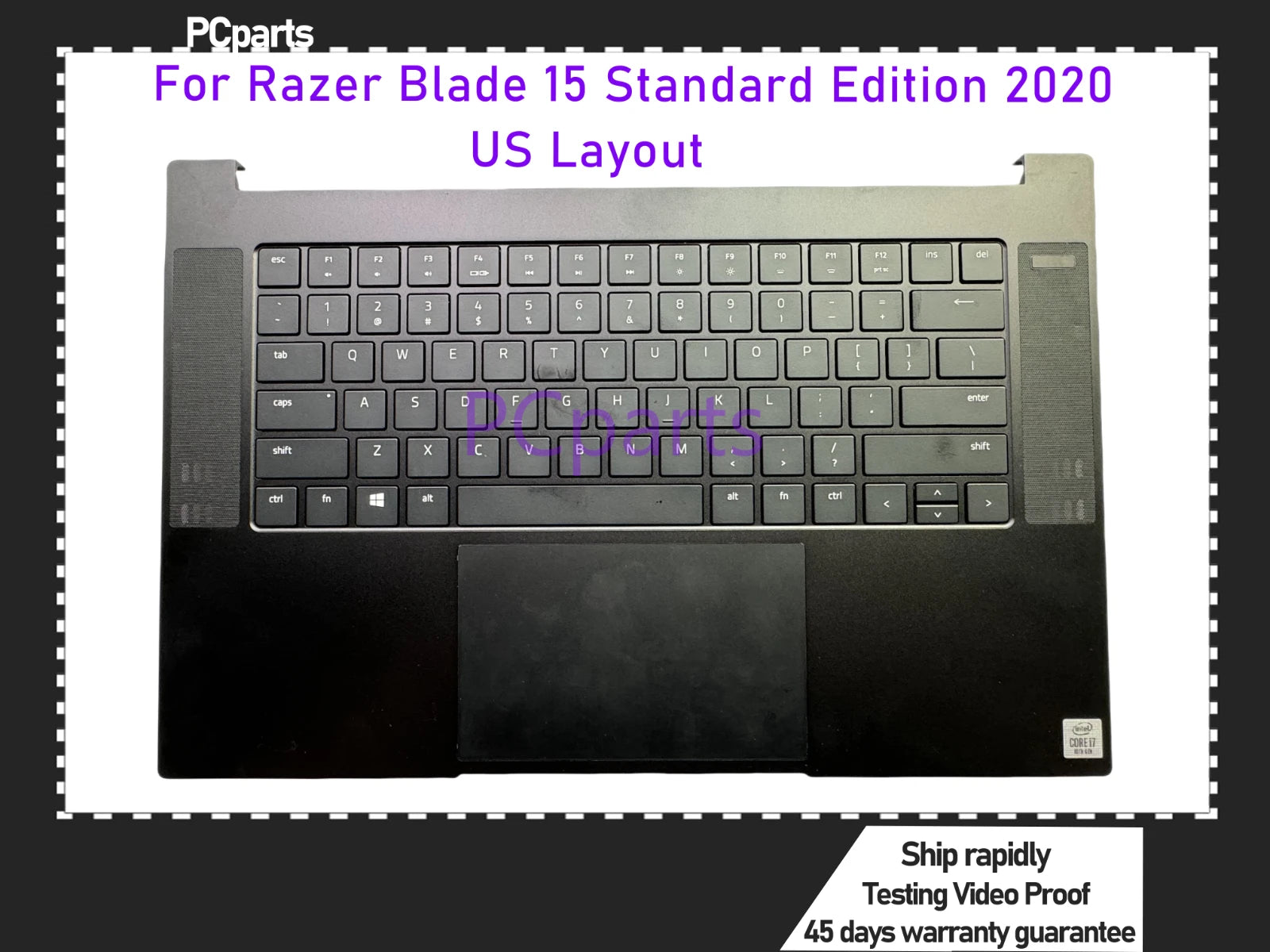 PCparts Refurbished US Keyboard For Razer Blade 15 2020 RZ09-0328 