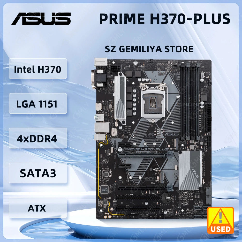 ASUS PRIME H370-PLUS Motherboard Intel H370 LGA 1151 4×DDR4