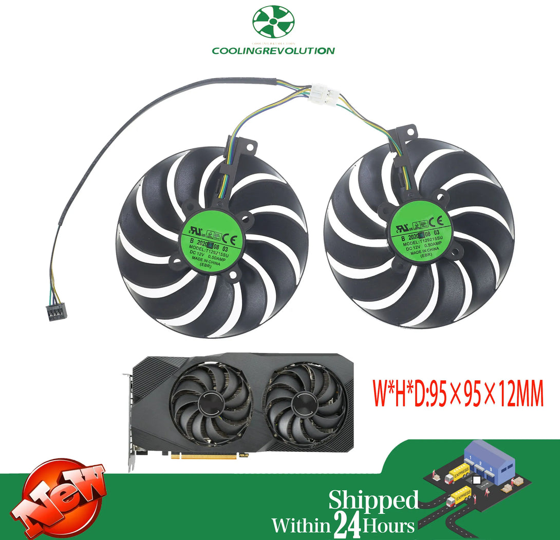 StoneTaskin Original Cooling Fan95MM Graphics Fan T129215SU DC12V 0.50