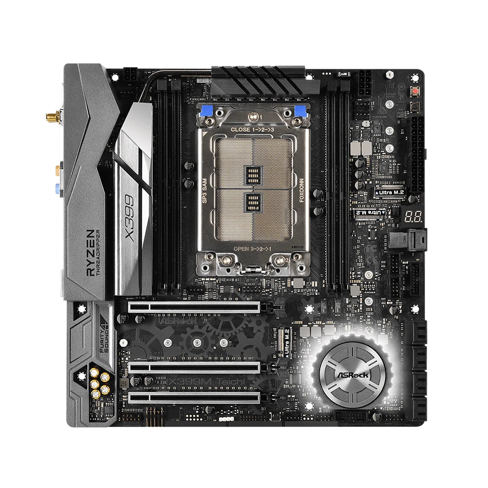StoneTaskin Refurbished ASROCK New X399M Taichi Motherboard Suppor TR