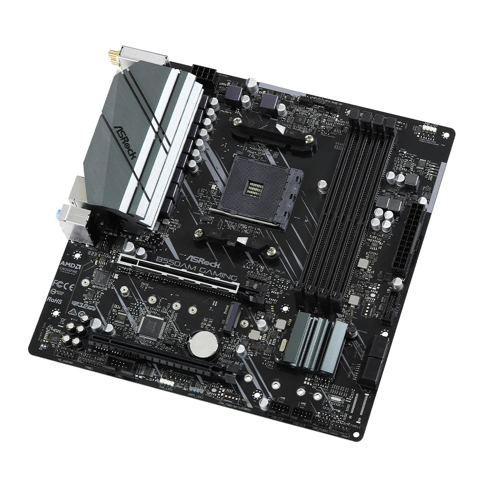 ASRock B550AM GAMING Motherboard Support Ryzen 5 5600G R7 5700X3D