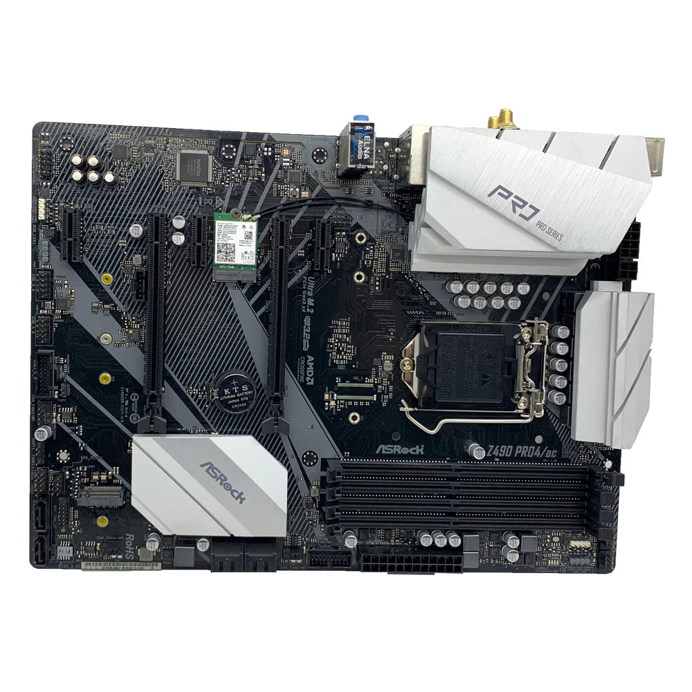 ASRock Z490 PRO4/AC Motherboard LGA1200 Supports 10th Gen Intel