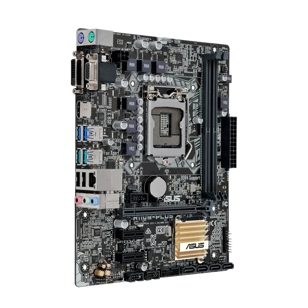 ASUS H110M-PLUS Motherboard LGA1151 Support i7-6700K 6700 i5-6600K