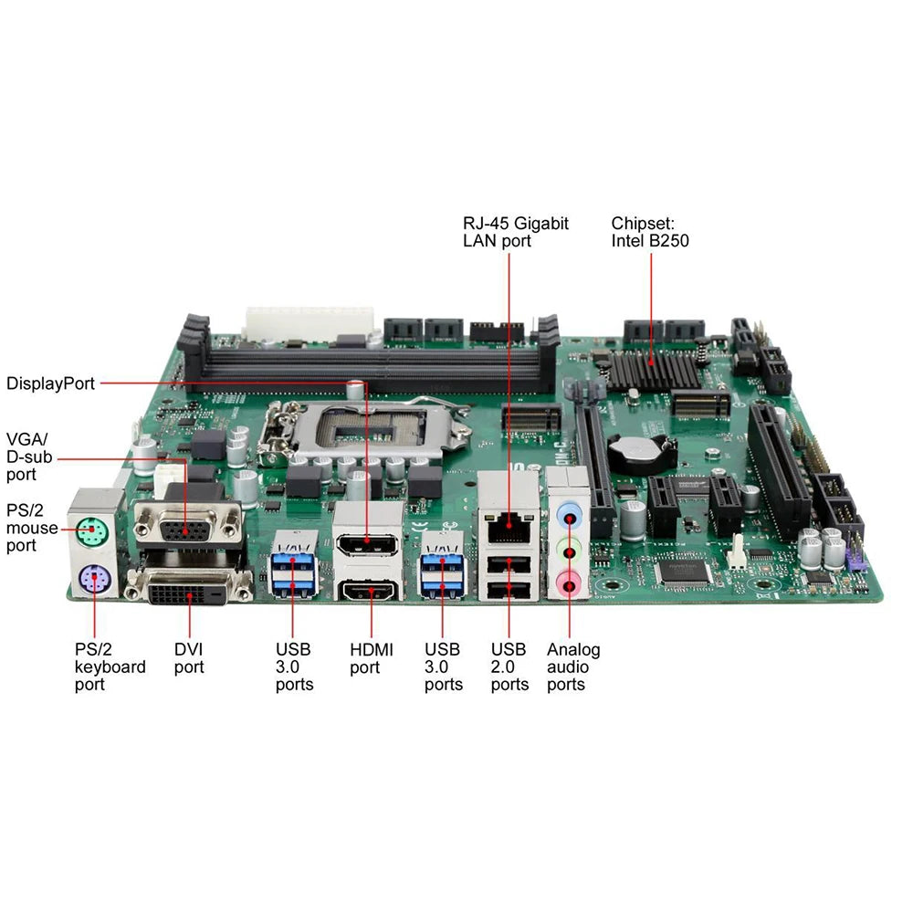 ASUS PRIME B250M-C Motherboard LGA 1151 Support i7 7700k 6700 i5