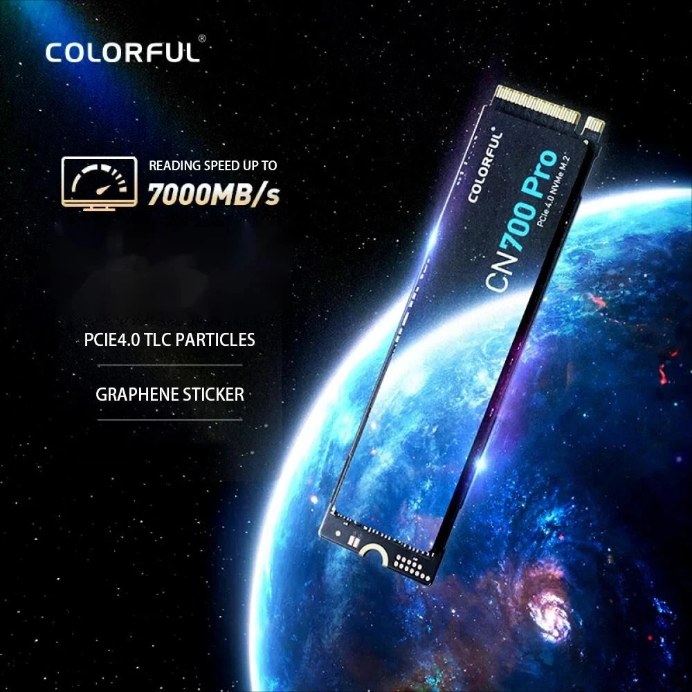 COLORFUL CN700 Pro 1TB 2TB PCle4.0*4 SSD NVMe M.2 Fast As A Flash