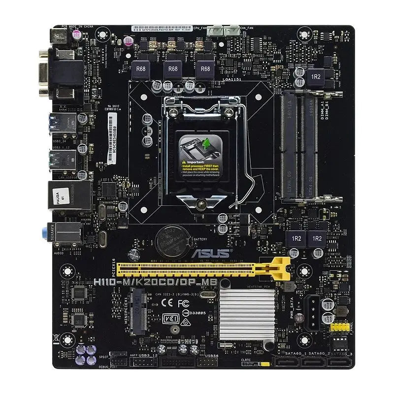 DDR4 Motherboard LGA 1151 ASUS H110-M/K20CD/DP_MB Supports Intel