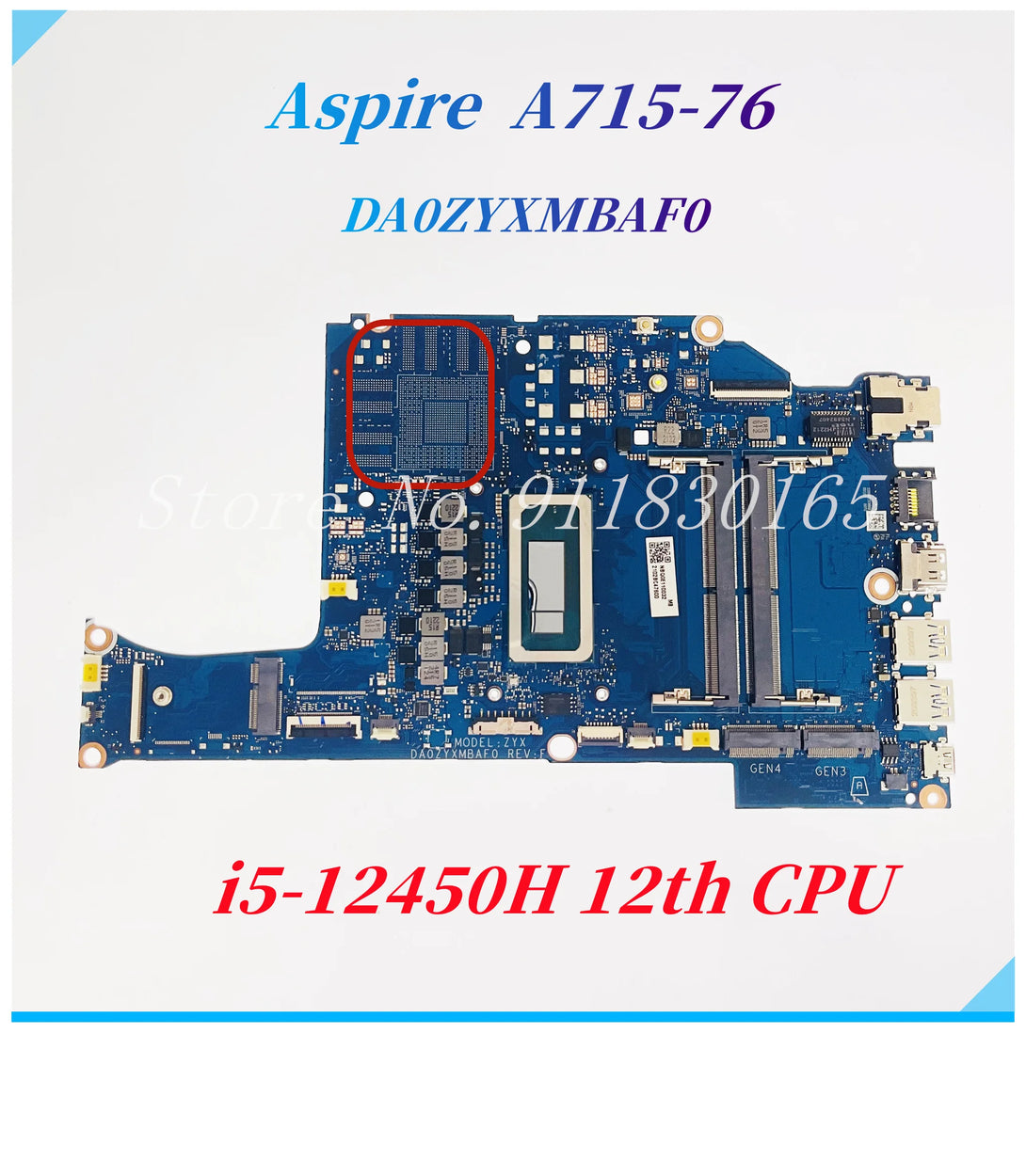 StoneTaskin For Acer Aspire A715-76 A715-76G ZYX Laptop Motherboard DA