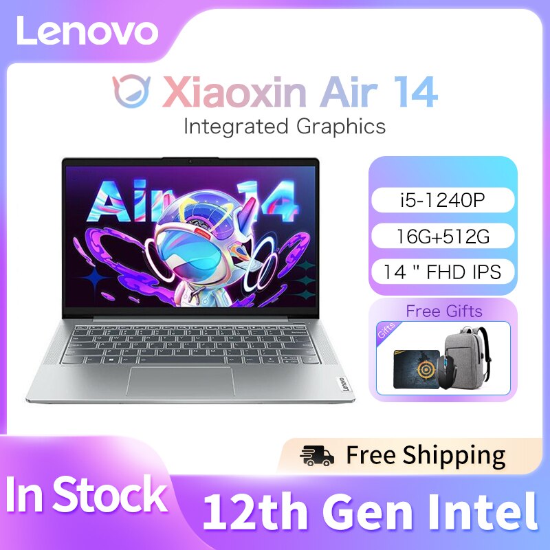 Brand New Lenovo Xiaoxin Air 14 Slim Laptop AMD Ryzen R5-5500 16GB