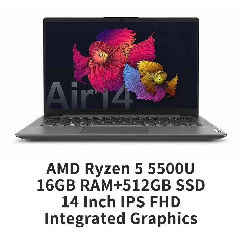 Brand New Lenovo Xiaoxin Air 14 Slim Laptop AMD Ryzen R5-5500 16GB