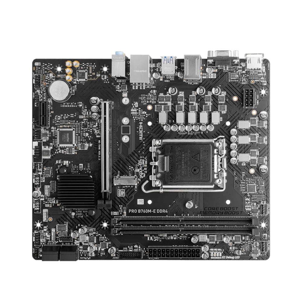 MSI PRO B760M-E DDR4 Motherboard Intel B760 LGA1700 Support i9