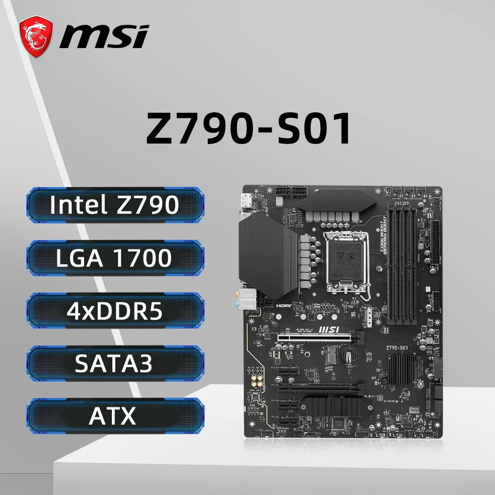 MSI Z790-S01 Motherboard LGA1700 Socket Supportsi9-14900K i7