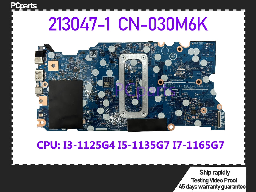 PCparts CN-030M6K For DELL Latitude 3520 Laptop Motherboard 213047-1 I ...