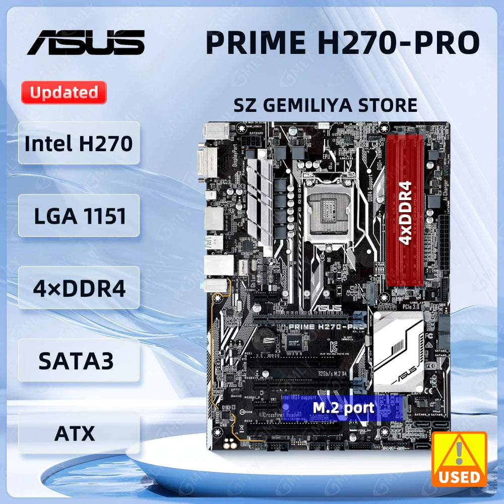 CPU intel Core i7-7700K ASUS PRIME H270-PRO PRIME H270-PRO LGA1151 ATX Motherboard
