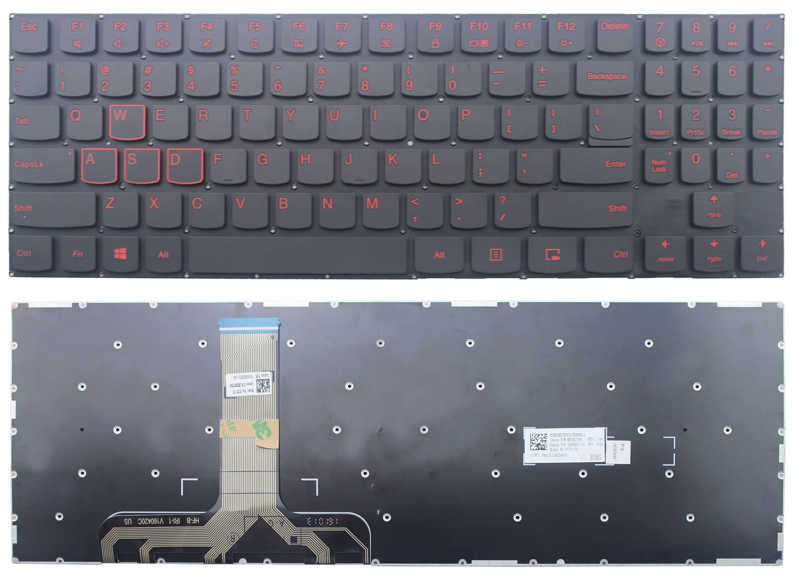 StoneTaskin Original Black US Keyboard For Lenovo Legion Y520-15IKBA Y