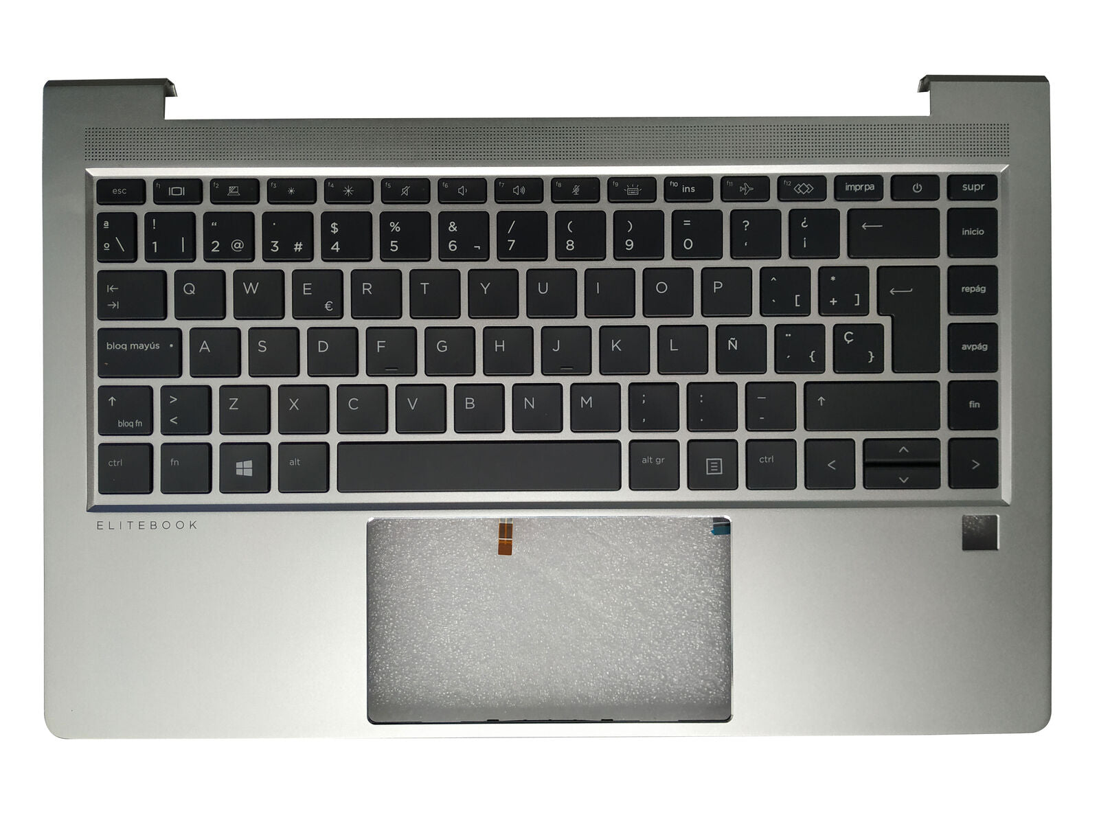 Hp Latin Code Laptop FOR HP EliteBook 645 G10 Latin/Spanish Keyboard Upper Case Palm ...