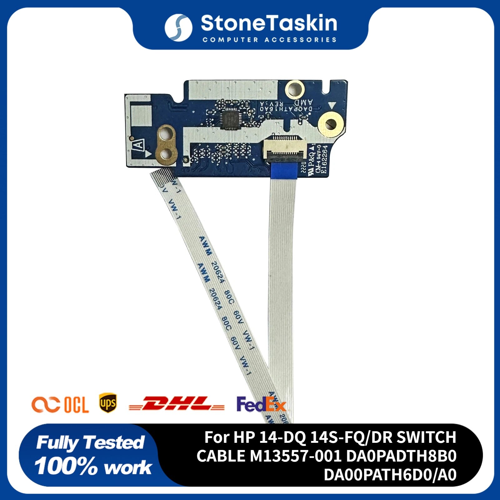 StoneTaskin For HP 14-DQ 14S-FQ/DR SWITCH CABLE M13557-001 DA0PADTH8B0