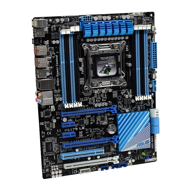 ASUS P9X79 LE LGA 2011 Intel X79 Mining Motherboard DDR3 64GB 3