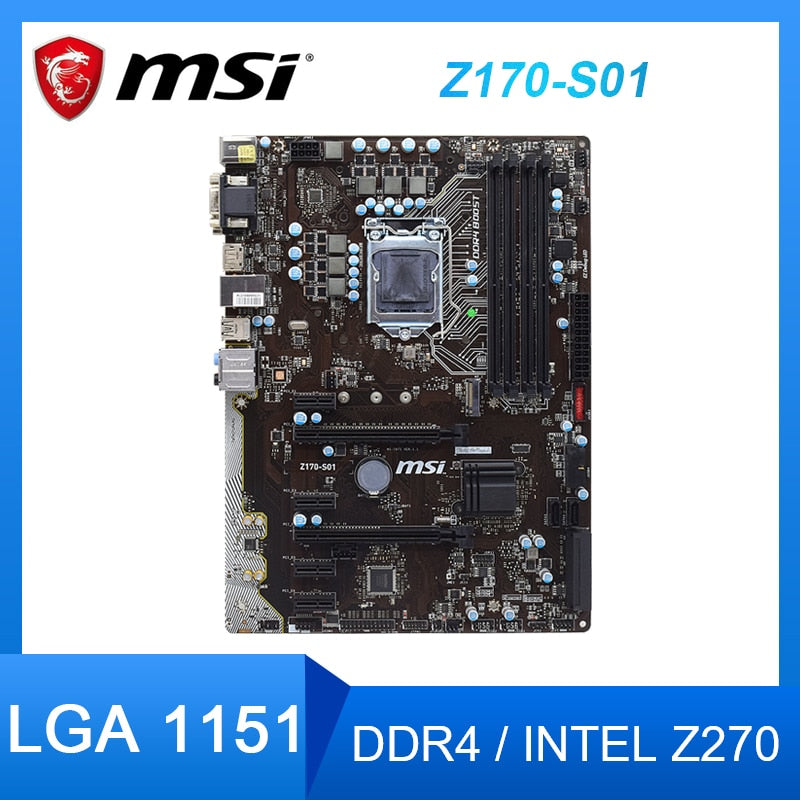 MSI Z170-S01 + Intel Core i7-6700 セット MSI-Z170-S01-Desktop-