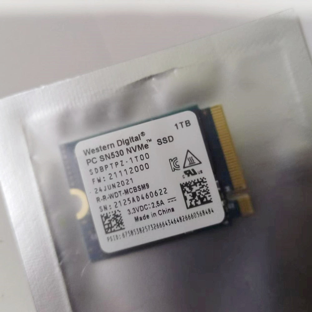 Western Digital WD SN740 SN530 M.2 2230 SSD 1TB 2TB 512GB NVMe for